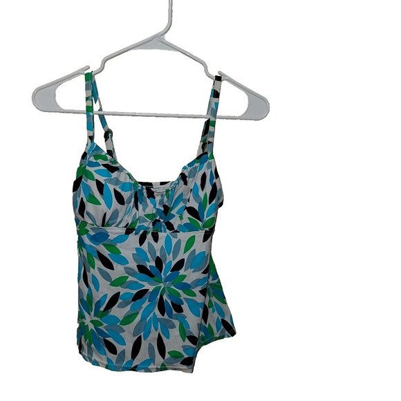 Jamaica Bay 10 Padded Bikini Tankini Swim Top Adjustable Size 10 Swim Suit - Picture 8 of 10